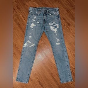 Abercrombie & Fitch Denim. Super Skinny Stretch. Size 30 x 30. Ripped Medium.